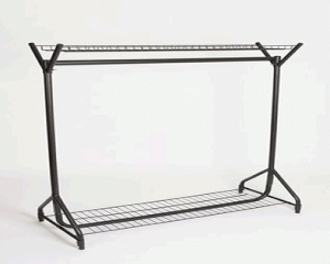 4ft clothes rail with shelves
